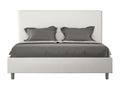 Lit coffre rembourrée 160x190 similicuir blanc Boisona HSPS77047