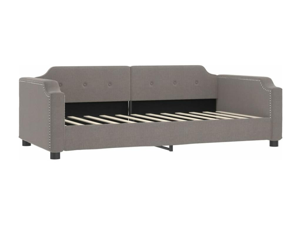 Lit de jour avec gigogne et tiroirs Boisona 90x200 cm tissu LIWZ89639