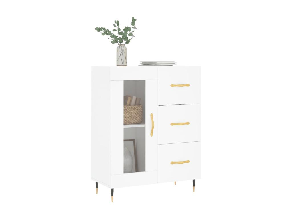 Buffet blanc 69,5x34x90 cm bois d'ingénierie QGTA25959