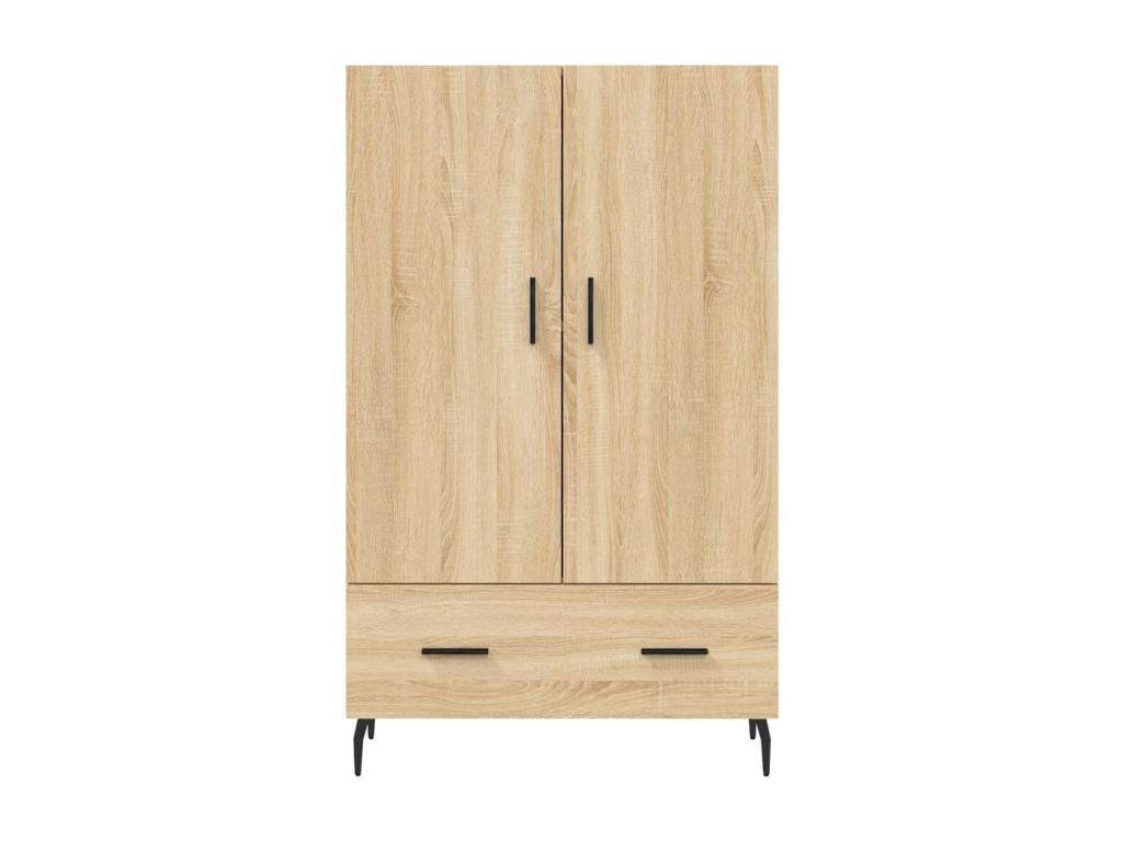 Buffet haut chêne Boisona 69,5x31x115 cm bois d'ingénierie FDZO54260